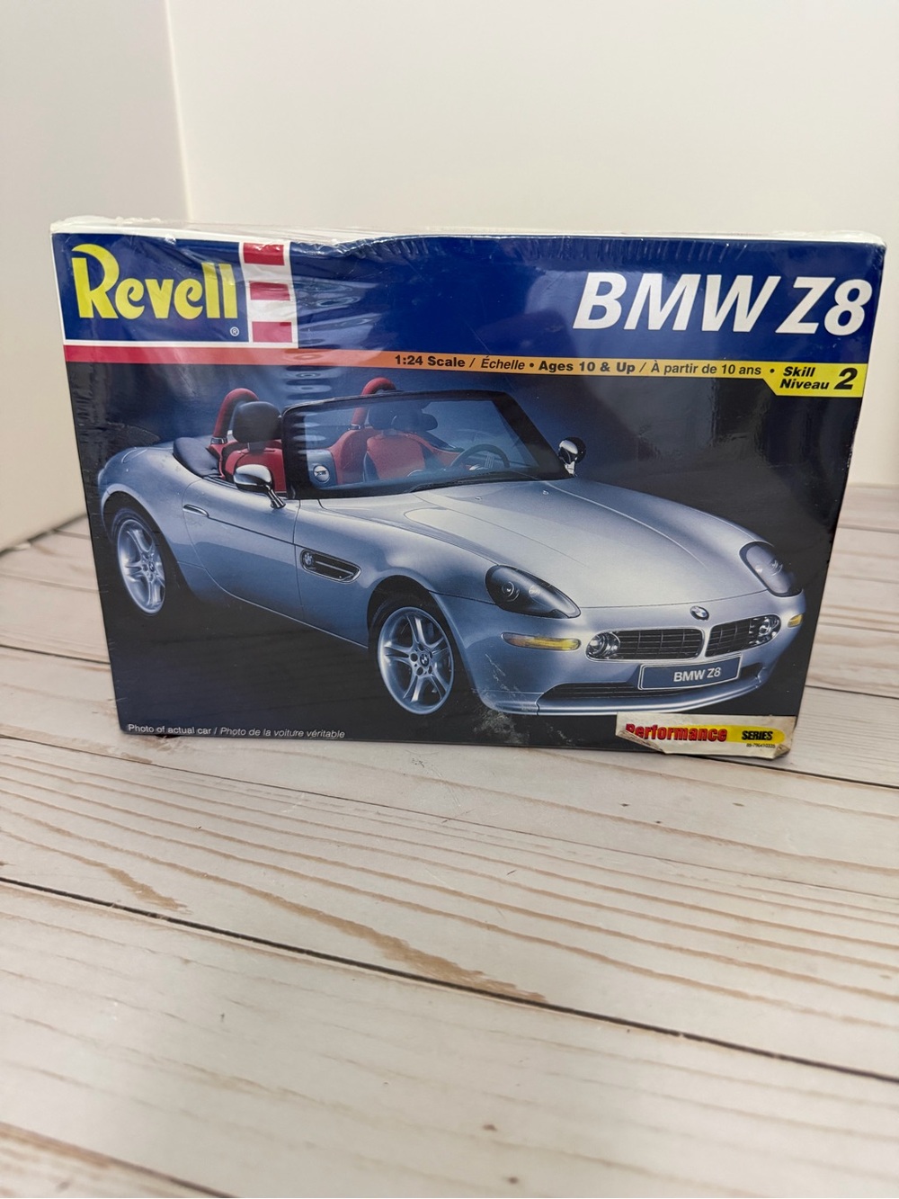 BMW Z8 Model Kit #85-2332 Sealed Box  2001 Revell 1:24 Scale Box Bent At Top